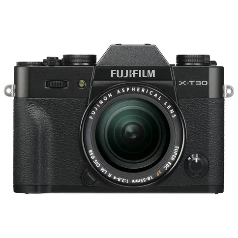 Fujifilm X-T30 zwart met 18-55mm zwart-voorkant.jpg