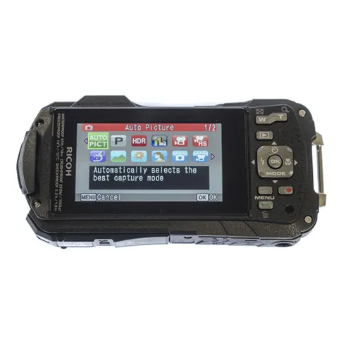Ricoh WG-60 rood+ drijfriem + neopreen tas_3.JPG