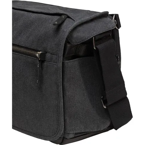 Tenba Cooper 13 DSLR Camera Bag Grey CanvasBlack Leather 12.jpg