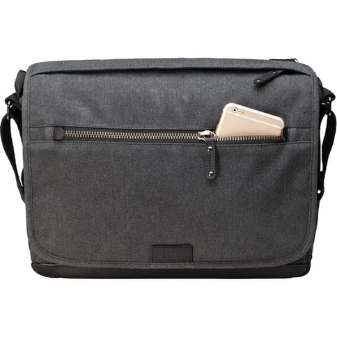 Tenba Cooper 13 DSLR Camera Bag Grey CanvasBlack Leather 6.jpg