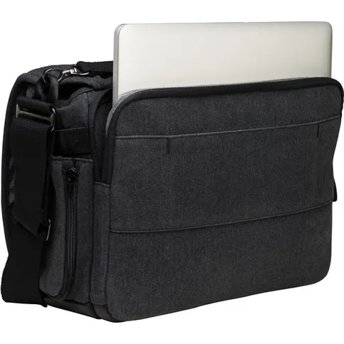 Tenba Cooper 13 DSLR Camera Bag Grey CanvasBlack Leather 7.jpg
