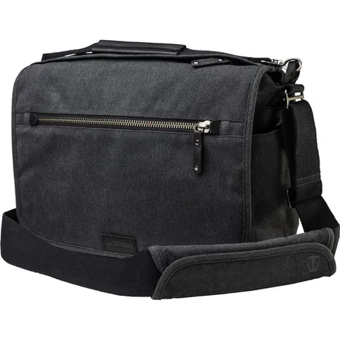 Tenba Cooper 13 DSLR Camera Bag Grey CanvasBlack Leather 2.jpg