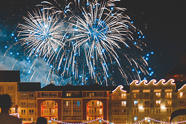 Photographing fireworks