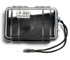 Peli Microcase 1050 transparent/schwarz