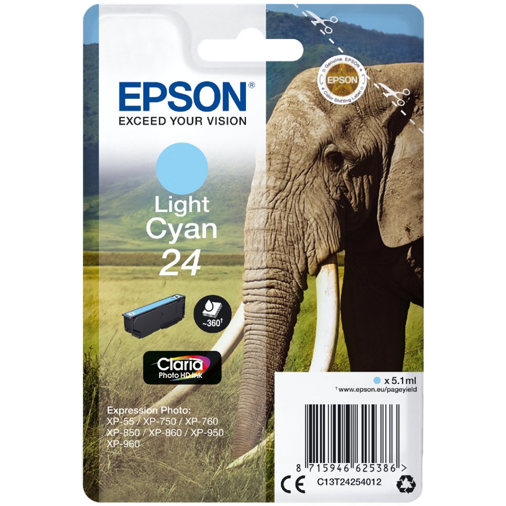 Epson 24 (Elephant) Light Cyan