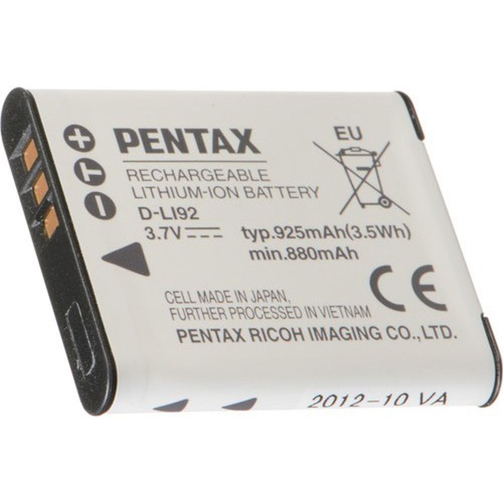 Pentax D-LI92 Batterie L-Ion