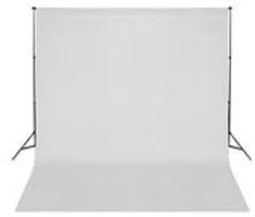 Bresser BR-D24 Support 250 cm + Arrière-Plan 2,5 x 3,5 m Blanc