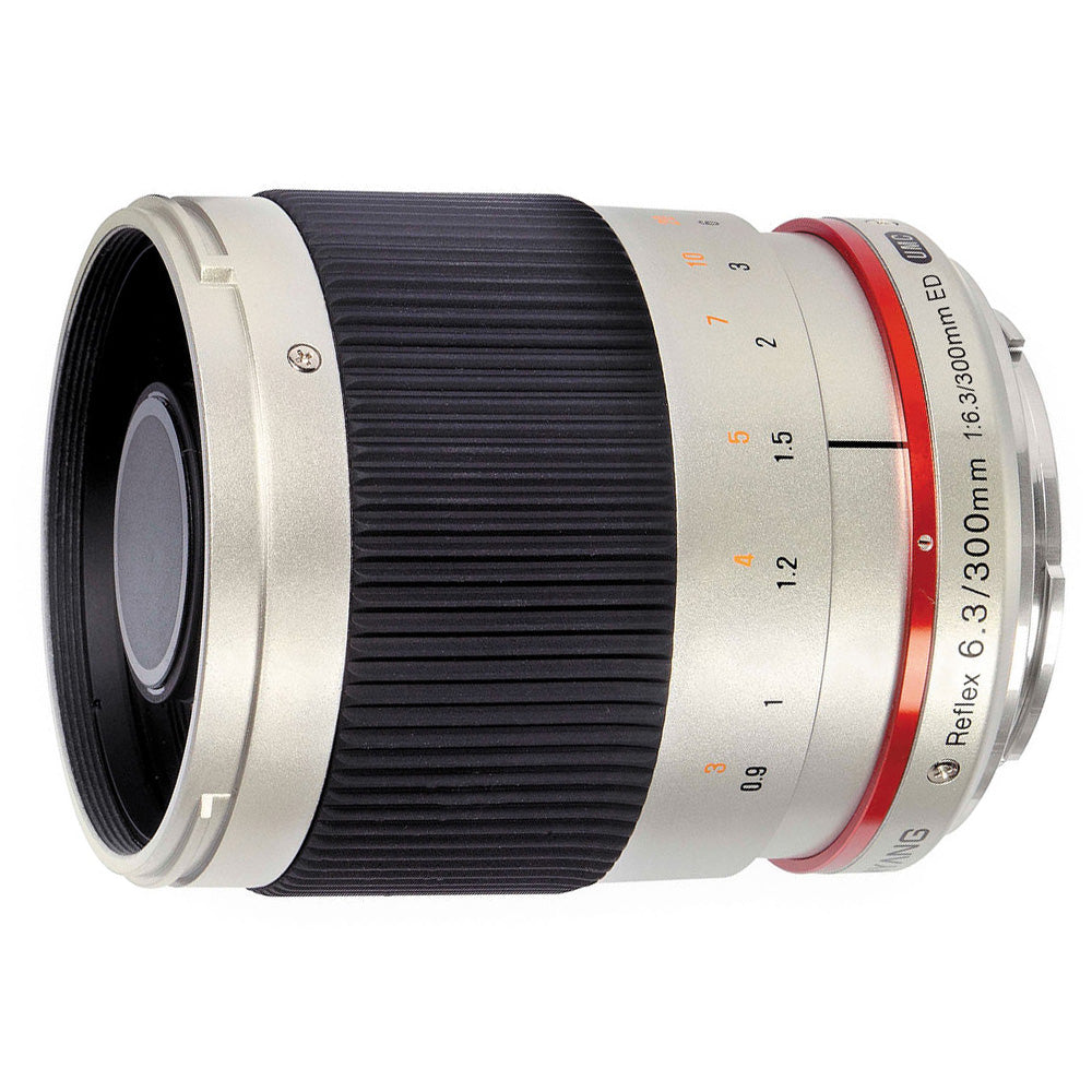 Samyang 300mm Reflex f/6.3 Canon EOS M silver