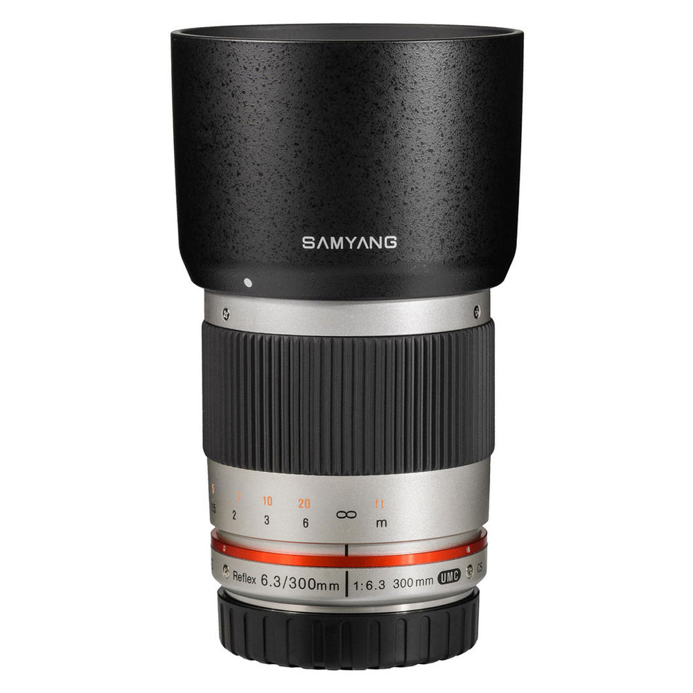 Samyang 300mm Reflex f/6.3 Canon EOS M silver