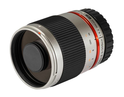 Samyang 300mm Reflex f/6.3 Canon EOS M silver