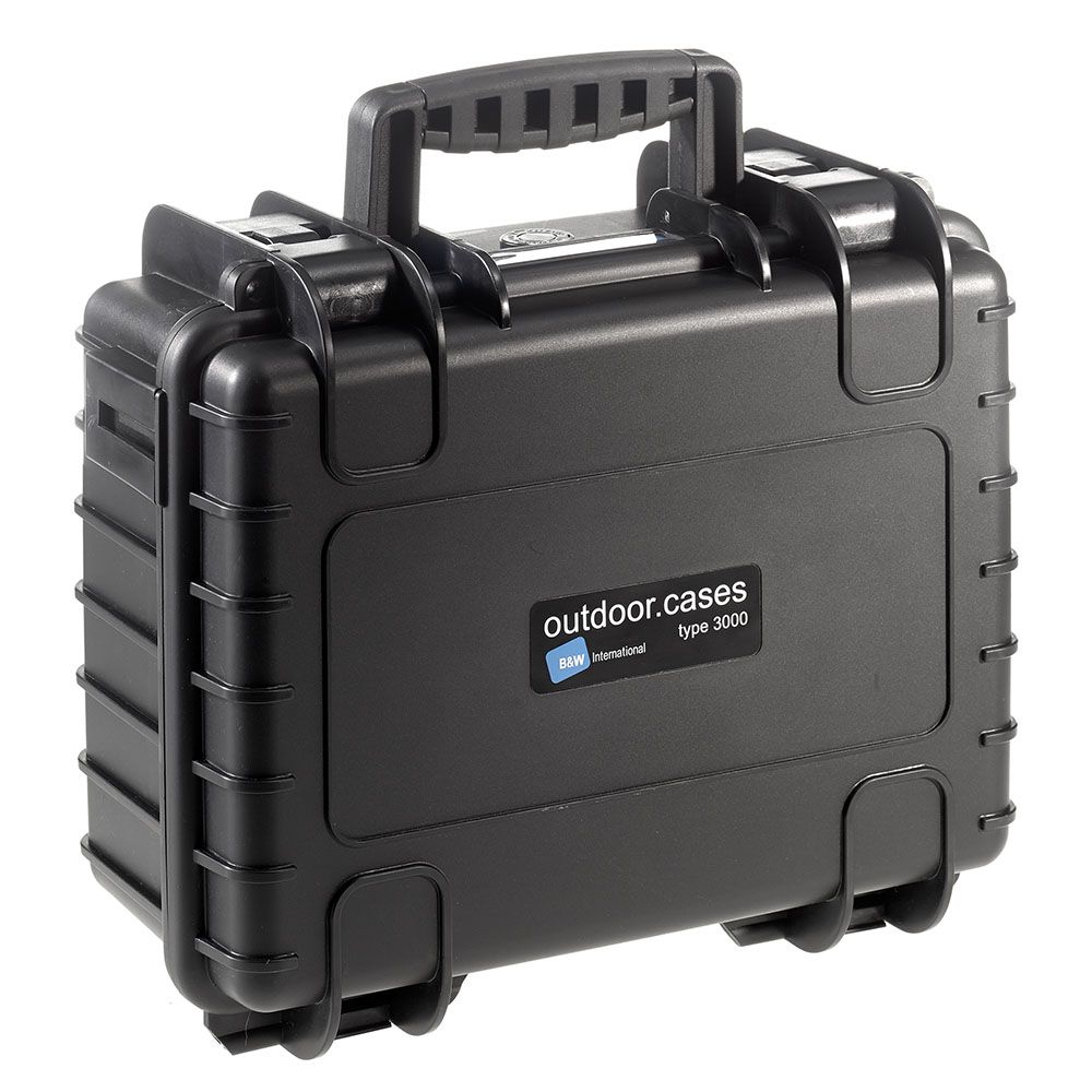 B&W Outdoor.Cases Type 3000 Mousse Noir