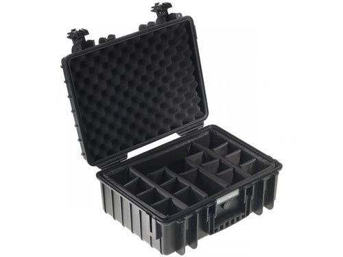 B&W type Valises d'extérieur 6000 noir + séparateur