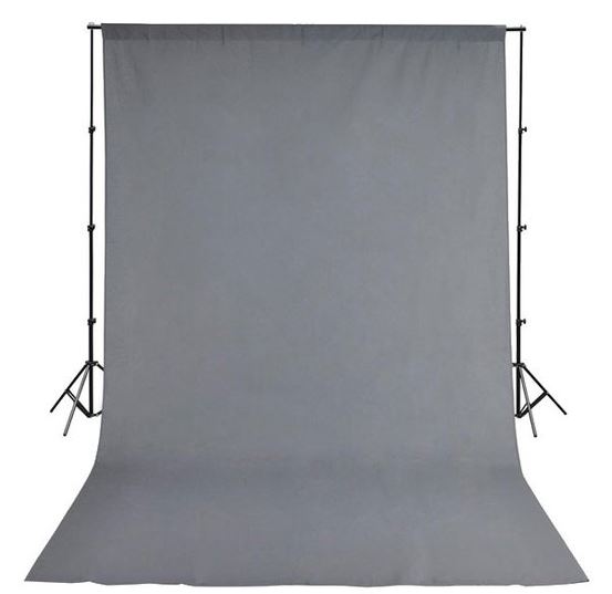 Bresser BR-D23 Support 240X300cm + Fonds de tissu 250x300cm gris