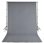 Bresser BR-D23 Support 240X300cm + Fonds de tissu 300x600cm gris