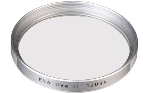 Leica 13034 Filtre UVa II E46 Argent