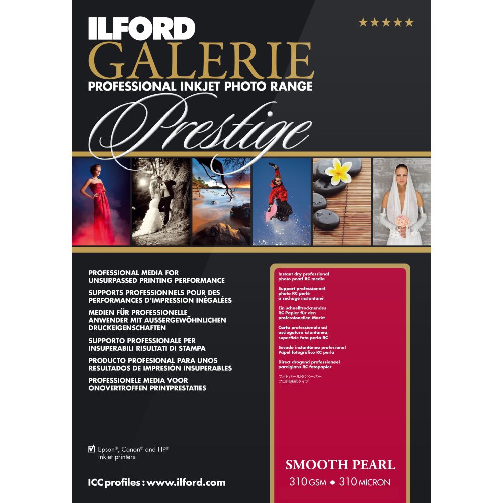 Ilford Prestige Lisse Nacré 13 x 18 cm 310g 100 Feuilles