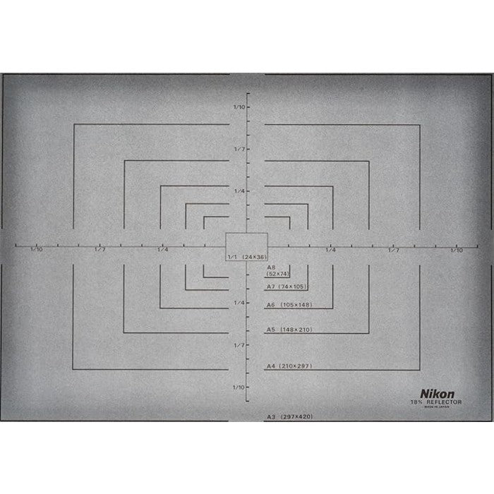 Nikon Grey card for PF-3,PF-4