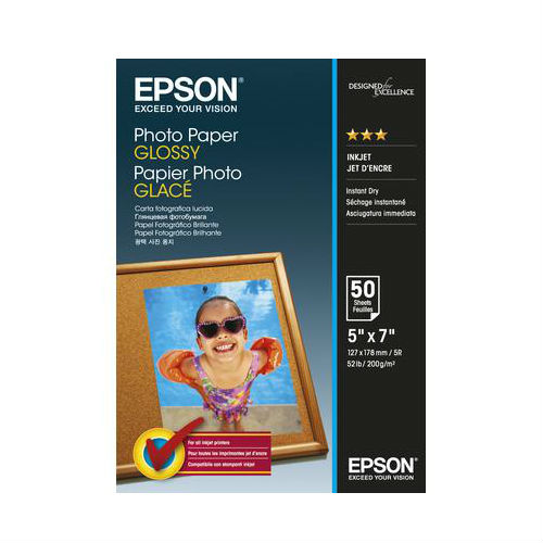 Epson Papier Photo Glacé 13 x 18 cm (50 Feuilles)