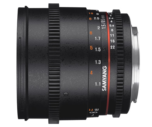 Samyang 85mm T1.5 VDSLR AS IF UMC II Monture E