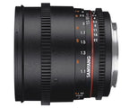 Samyang 85mm T1.5 VDSLR AS IF UMC II Monture E