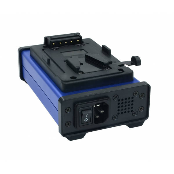 FXlion FX-PLQ80B V-Mount chargeur rapide mono (avec sortie USB)