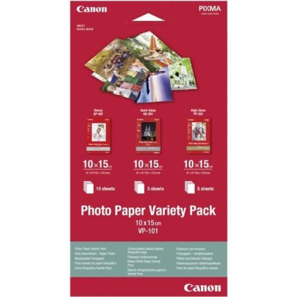 Canon VP-101 Fotopapier Variety Pack 10x15cm 2x5 Blatt