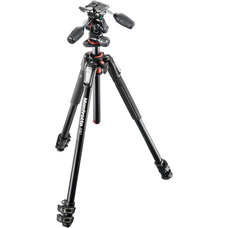 Manfrotto Kit Alu 3 Sections 3 Axes MK190XPRO3-3W