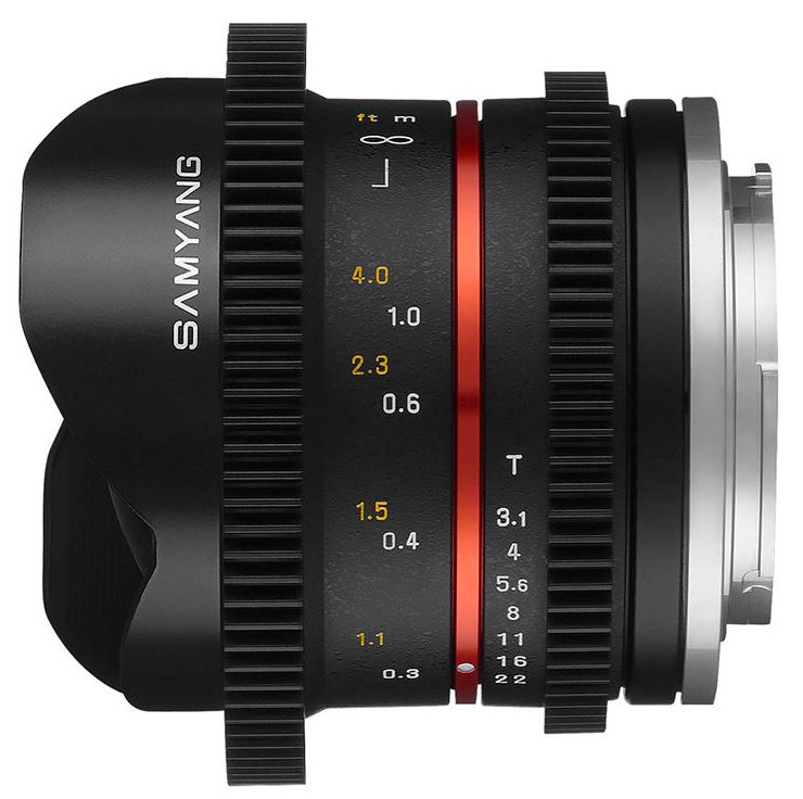 Samyang 8mm T3.1 Cine UMC Fisheye II Sony Monture E