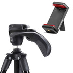 Manfrotto Compact Action Trépied Noir + Smartphone Pince