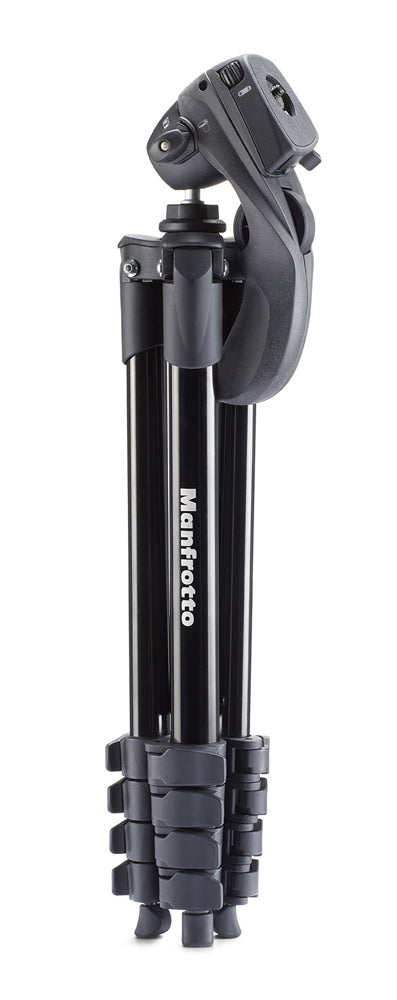 Manfrotto Compact Action Trépied Noir + Smartphone Pince