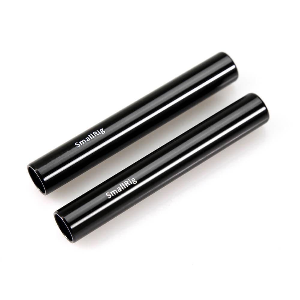 SmallRig 1049 en Aluminium Alloy Paire of 15mm Tiges (M12-4 inch)