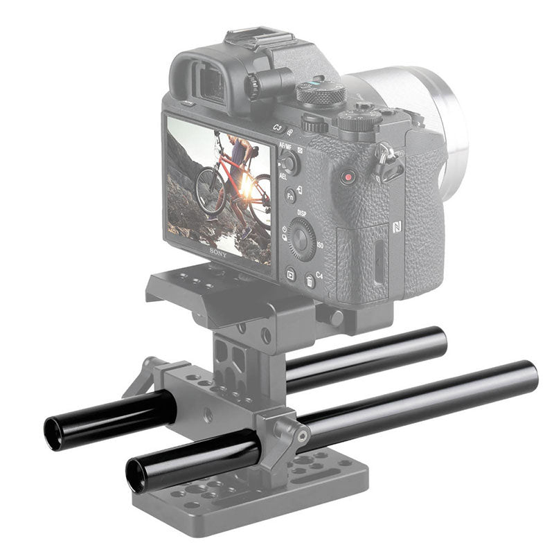 SmallRig 1051 Tige 15mm Noir Alliage D'Aluminium (M12-20cm) 8" (x2)