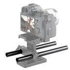 SmallRig 1051 Tige 15mm Noir Alliage D'Aluminium (M12-20cm) 8" (x2)