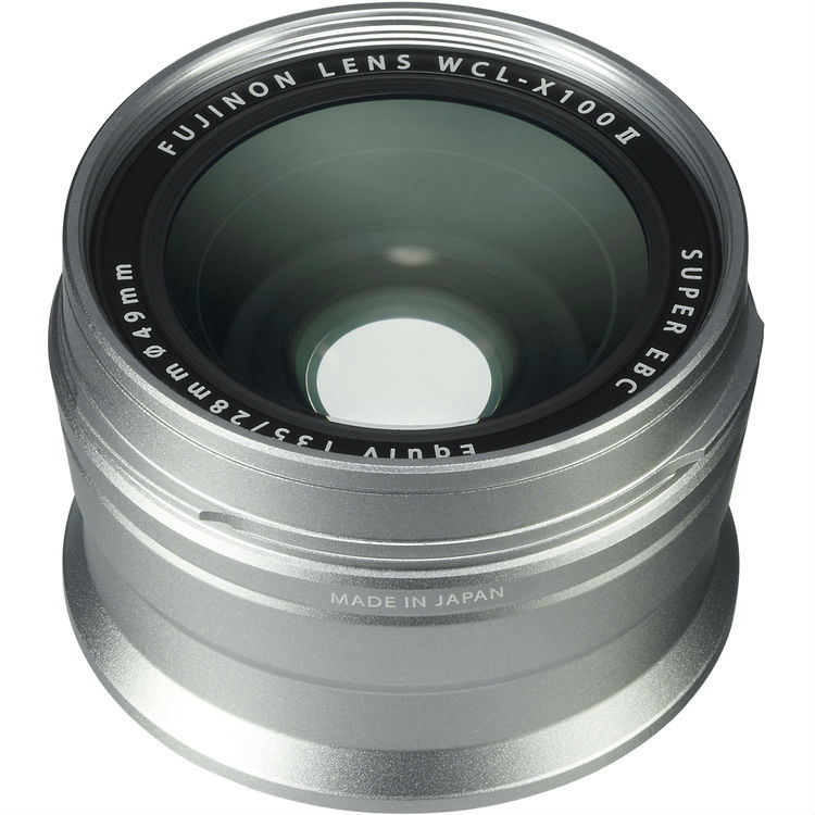 Fujifilm WCL-X100 II Wide Conversion Objectif argent