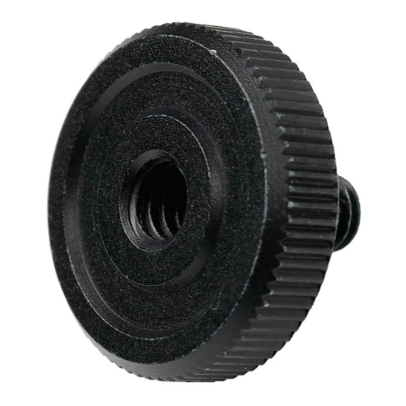 Caruba Adapterschraube 1/4"M – 1/4"F mit Metallgriff - Schwarz
