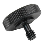Caruba Adapterschraube 1/4"M – 1/4"F mit Metallgriff - Schwarz