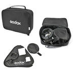 Godox S-type Bracket Bowens + Softbox 60x60cm