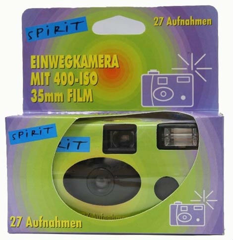 Single Use Kamera Blitz 400 27 Gelb