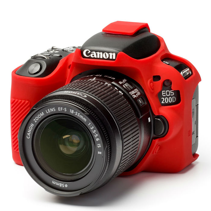 easyCover Cameracase Canon 200D / 250D Rot