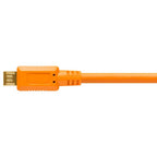 Tether Tools TetherPro USB 2.0 A Stecker auf Micro-B 5-pin 4,6 m Orange