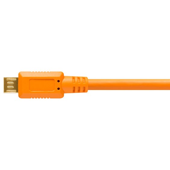 Tether Tools TetherPro USB 2.0 A Stecker auf Micro-B 5-pin 4,6 m Orange