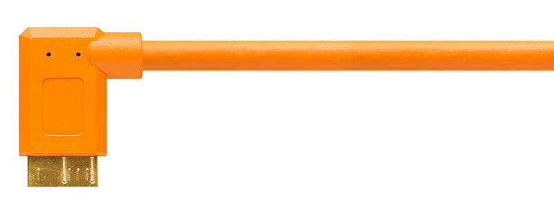 Tether Tools TetherPro USB 3.0 A Male To Micro B Right Angle 4,6m Orange