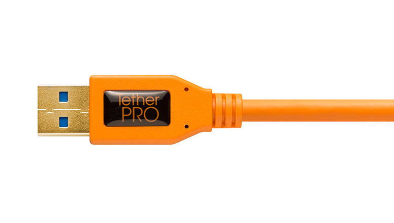 Tether Tools TetherPro USB 3.0 A Male To Micro B Right Angle 4,6m Orange