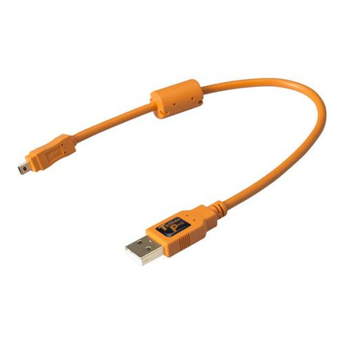 Tether Tools TetherPro USB A to Mini-B 8pin 30cm oranje