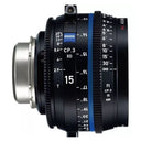 Zeiss Compact Prime CP.3 15mm T.9 PL Mount XD eXtended data