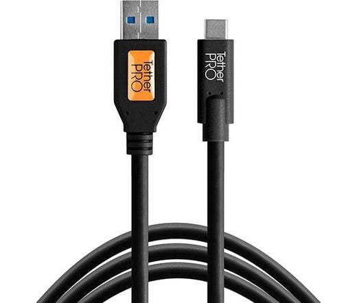 Tether Tools TetherPro USB 3.0 to USB-C 4,6m noir