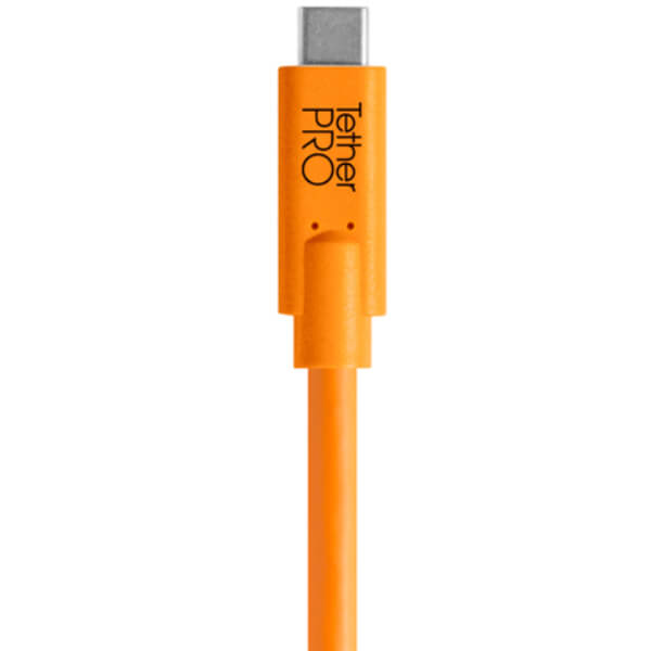 TetherTools TetherPro USB-C to Mini-B 5-Pin 4.6m Orange