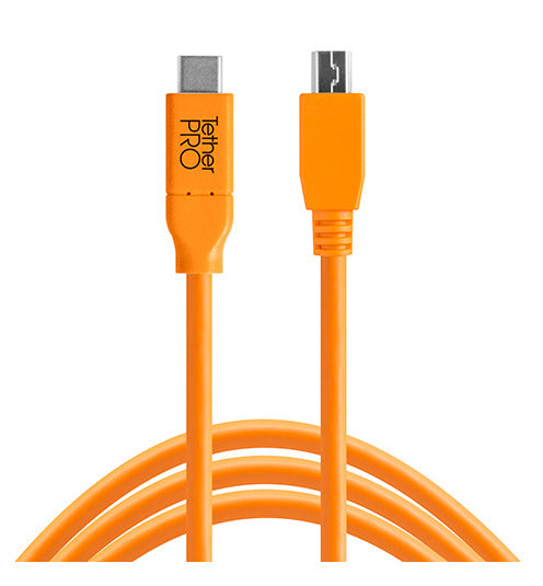 Tether Tools TetherPro USB-C auf 2.0 Mini-B 8-pin 4,6 m Orange