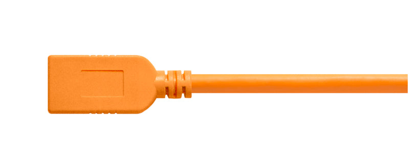Tether Tools TetherPro USB-C zu USB Female Adapter (Extender) 4,6m orange