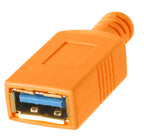Tether Tools TetherPro USB-C zu USB Female Adapter (Extender) 4,6m orange